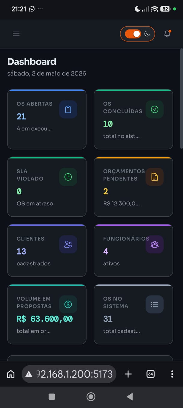 App mobile — FieldClube no celular